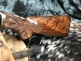 1937 Winchester Model 42 Solid Rib Skeet Pump .410 Shotgun, Signed, Angelo Bee Engraved W/Gold Game Scenes, Stunning! Trades Welcome! - 8 of 22
