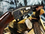1948 Winchester Model 42, .410 Gauge Pump Skeet Shotgun, Angelo Bee Master Engraved W/Gold Inlay Game Scenes, Trades Welcome! - 3 of 24