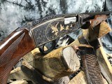 1948 Winchester Model 42, .410 Gauge Pump Skeet Shotgun, Angelo Bee Master Engraved W/Gold Inlay Game Scenes, Trades Welcome! - 16 of 24
