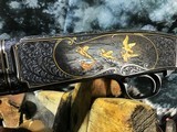 1948 Winchester Model 42, .410 Gauge Pump Skeet Shotgun, Angelo Bee Master Engraved W/Gold Inlay Game Scenes, Trades Welcome! - 1 of 24