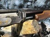 1948 Winchester Model 42, .410 Gauge Pump Skeet Shotgun, Angelo Bee Master Engraved W/Gold Inlay Game Scenes, Trades Welcome! - 8 of 24