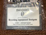 1963 Mfg. Belgium Browning Superposed Lightning 2 O/U Barrel Cased Set, 28”, 12 Ga. - 22 of 25