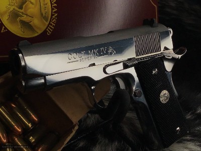 1988 Mfg. Colt Officers .45 ACP, Bright Stainless,Ivory Grips Boxed, Gorgeous, 3.5 inch - Image 6 of 24