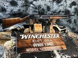 1942 WWII Winchester Model 12 Riot Shotgun , US & Flaming Bomb Marked, Cyl. Bore - 24 of 25