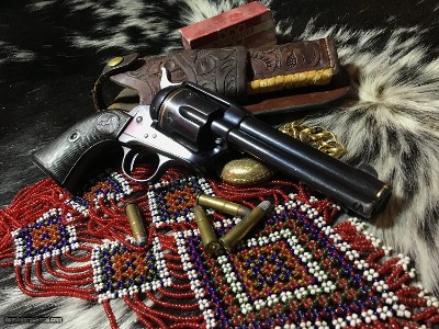 1907 Colt SAA, 4 3/4 inch ,32/20 Cartridge, New Orleans Shipped W/ Colt Letter, 24 Kt. Gold Inlay