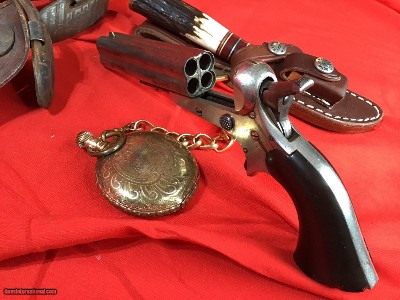 1862 Sharps Pepperbox, .32 cal, Rare 3.5 inch Barrels, Silver Plated, Antique - Image 8 of 15
