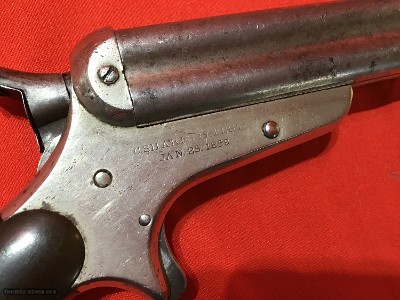 1862 Sharps Pepperbox, .32 cal, Rare 3.5 inch Barrels, Silver Plated, Antique - Image 4 of 15