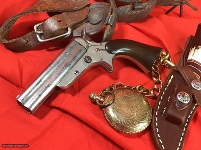 1862 Sharps Pepperbox, .32 cal, Rare 3.5 inch Barrels, Silver Plated, Antique - Image 15 of 15