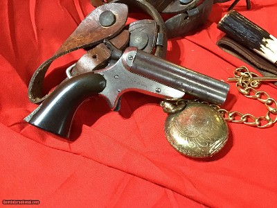 1862 Sharps Pepperbox, .32 cal, Rare 3.5 inch Barrels, Silver Plated, Antique - Image 2 of 15
