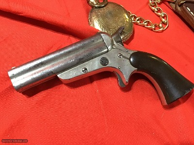 1862 Sharps Pepperbox, .32 cal, Rare 3.5 inch Barrels, Silver Plated, Antique - Image 5 of 15