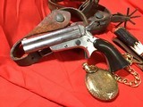 1862 Sharps Pepperbox, .32 cal, Rare 3.5 inch Barrels, Silver Plated, Antique