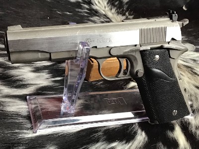 AMT Hardballer, 5 inch Stainless 1911, 45 acp, Mfg. Covina Ca.
