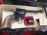 1968 Ruger “Super Single Six”, Flattop .22LR W/22 WMR Extra Cylinder, Boxed, Like New In Box - 8 of 22