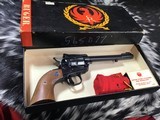 1968 Ruger “Super Single Six”, Flattop .22LR W/22 WMR Extra Cylinder, Boxed, Like New In Box - 6 of 22