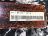 1978 Mfg. Colt SAA, Unfired Since Factory, W/ Box, Original Receipt, 5.5 inch, .357 Magnum - 4 of 19