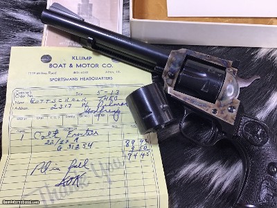 1978 Mfg. Colt New Frontier W/ Dual Cylinders, .22LR/.22WMR, Unfired In Box W/Receipt - Image 8 of 25