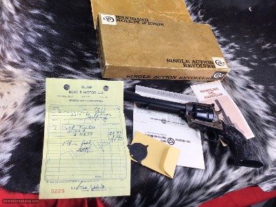 1978 Mfg. Colt New Frontier W/ Dual Cylinders, .22LR/.22WMR, Unfired In Box W/Receipt - Image 13 of 25