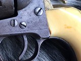 1878 Mfg. Colt SAA, First Year .44/40, 7.5 Inch, One Piece Ivory Grips, Presentation Cased, Antique - 10 of 25