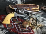 1878 Mfg. Colt SAA, First Year .44/40, 7.5 Inch, One Piece Ivory Grips, Presentation Cased, Antique - 11 of 25