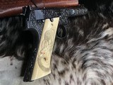 1948 High Standard H-D Military, Engraved W/Carved Ivory Grips, Gorgeous - 24 of 25