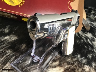 1988 Mfg. Colt Officers .45 ACP, Bright Stainless,Ivory Grips Boxed, Gorgeous, 3.5 inch - Image 18 of 24