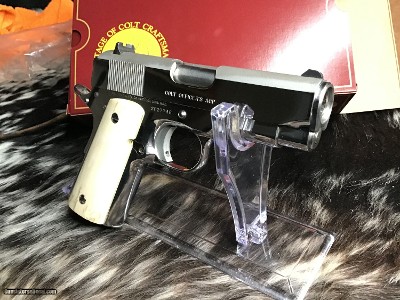 1988 Mfg. Colt Officers .45 ACP, Bright Stainless,Ivory Grips Boxed, Gorgeous, 3.5 inch - Image 8 of 24