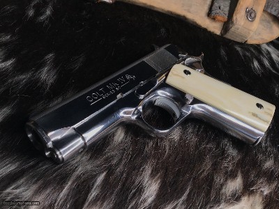 1988 Mfg. Colt Officers .45 ACP, Bright Stainless,Ivory Grips Boxed, Gorgeous, 3.5 inch - Image 20 of 24