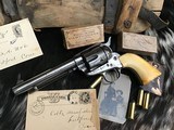 1874 Mfg. Colt SAA Artillary , 5.5 inch Barrel, .45 Colt, Ivory Grips - 9 of 21