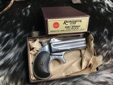 Remington model 95 Double Barrel Derringer, Nickel, Boxed, .41RF Short - 5 of 15