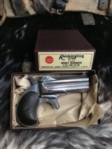 Remington model 95 Double Barrel Derringer, Nickel, Boxed, .41RF Short - 2 of 15