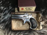 Remington model 95 Double Barrel Derringer, Nickel, Boxed, .41RF Short - 3 of 15