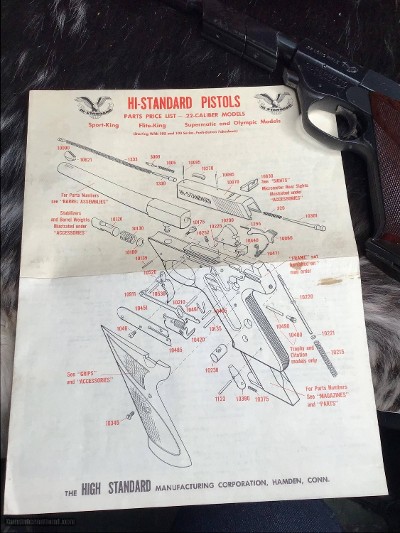 1963 High Standard Supermatic Citation model 104,22 LR, Boxed W/Barrel Wts., Ported Stabilizer & Owners Papers - Image 7 of 25