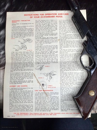 1963 High Standard Supermatic Citation model 104,22 LR, Boxed W/Barrel Wts., Ported Stabilizer & Owners Papers - Image 10 of 25