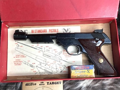 1963 High Standard Supermatic Citation model 104,
22 LR, Boxed W/Barrel Wts., Ported Stabilizer & Owners Papers