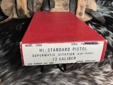 1963 High Standard Supermatic Citation model 104,
22 LR, Boxed W/Barrel Wts., Ported Stabilizer & Owners Papers - 4 of 25