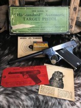 1935 High Standard Model B, Boxed with Papers & Targets, 97% ,. 22 LR - 17 of 25