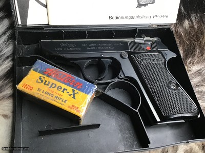1974 Walther PPK/S, 22 LR, West German Mfg. Boxed, Excellent Condition