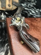 1911 Mfg. Colt SAA , 4 3/4 inch, Period Engraved, Nickel, 38/40 Cartridge, Cased, Carved Horse Grips, Gorgeous, Trades Welcome! - 23 of 25