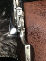 1911 Mfg. Colt SAA , 4 3/4 inch, Period Engraved, Nickel, 38/40 Cartridge, Cased, Carved Horse Grips, Gorgeous, Trades Welcome! - 25 of 25