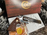 1976 Colt Python, 6 inch, Nickel, Unfired & Boxed, Gorgeous, Trades Welcome - 2 of 25