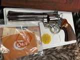 1976 Colt Python, 6 inch, Nickel, Unfired & Boxed, Gorgeous, Trades Welcome - 5 of 25