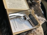 1921 Mfg. Colt model 1903, .32 acp, Factory Nickel, Boxed, Stunning, Trades Welcome - 9 of 25