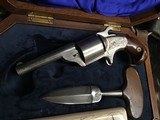 Antique Moore Teatfire .32 Revolver, Engraved, Cased With Antique Push Dagger & Ivory Cartridge Box, Excellent, Trades Welcome - 3 of 25
