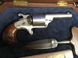 Antique Moore Teatfire .32 Revolver, Engraved, Cased With Antique Push Dagger & Ivory Cartridge Box, Excellent, Trades Welcome - 11 of 25
