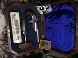 Antique Moore Teatfire .32 Revolver, Engraved, Cased With Antique Push Dagger & Ivory Cartridge Box, Excellent, Trades Welcome - 22 of 25