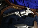 Antique Moore Teatfire .32 Revolver, Engraved, Cased With Antique Push Dagger & Ivory Cartridge Box, Excellent, Trades Welcome - 19 of 25