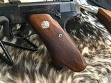First year 3 Digit SN.,
1938 Colt Woodsman Match Target Elephant Ear Grips .22 LR Semi-Auto Pistol in Original Box, Trades Welcome - 23 of 23