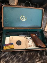 First year 3 Digit SN.,
1938 Colt Woodsman Match Target Elephant Ear Grips .22 LR Semi-Auto Pistol in Original Box, Trades Welcome - 16 of 23