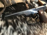 First year 3 Digit SN.,
1938 Colt Woodsman Match Target Elephant Ear Grips .22 LR Semi-Auto Pistol in Original Box, Trades Welcome - 21 of 23