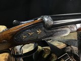 Engraved & Gold Inlaid Victor Sarsqueta Two Double Barrel Set 12 Gauge Sidelock Shotgun, Trades Welcome - 9 of 25